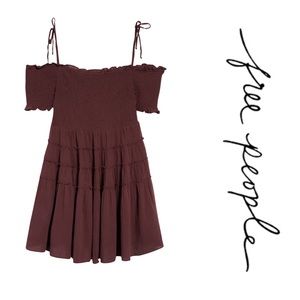 Free People Happy with You Cold Shoulder Minidress